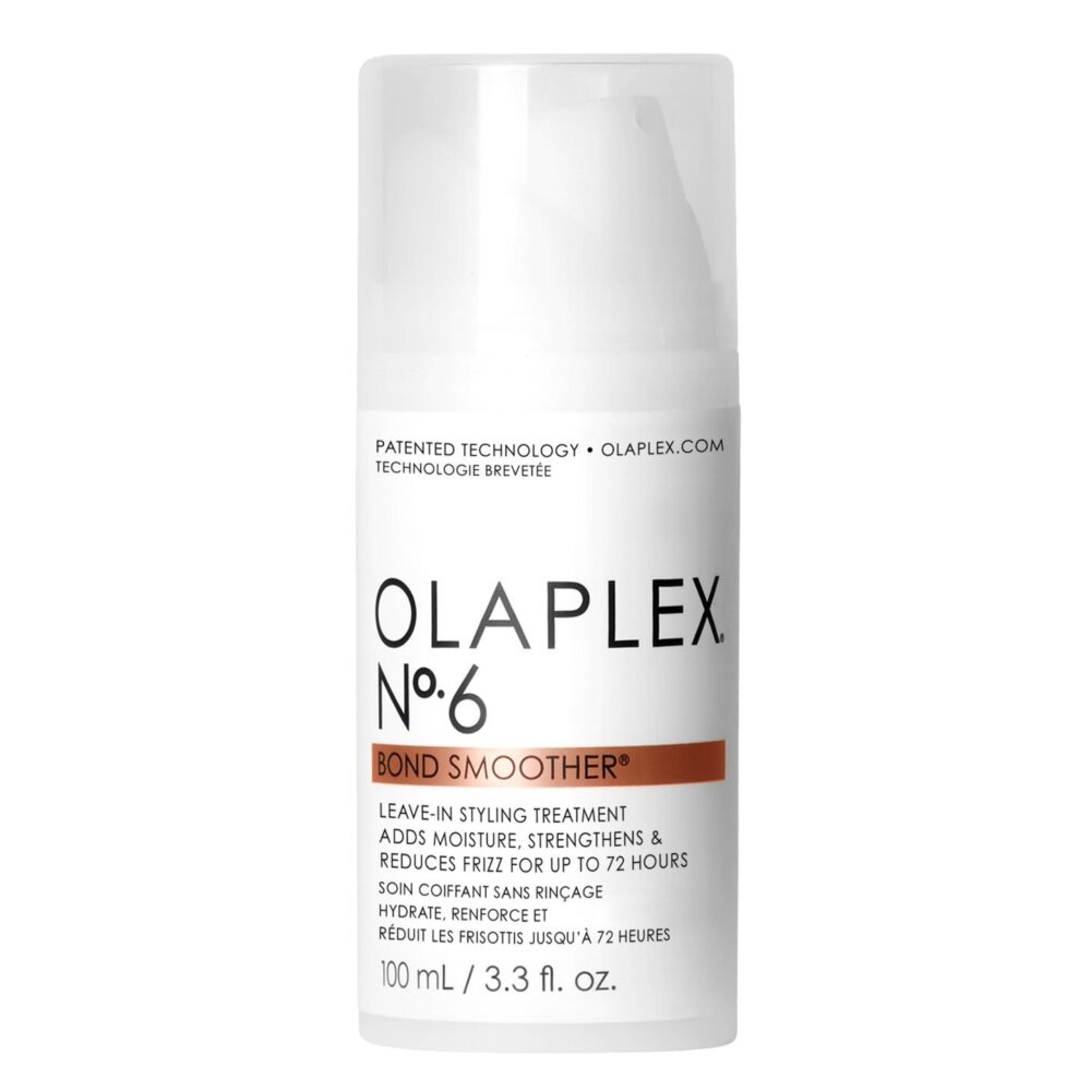 Die N°6 stärkt und schützt das Haar, versorgt es mit Feuchtigkeit und eliminiert Frizz und Fly-Aways für bis zu 72 Stunden. Olaplex® N°6 ist für alle Haartypen geeignet, einschließlich gefärbtes und chemisch behandeltes Haar.