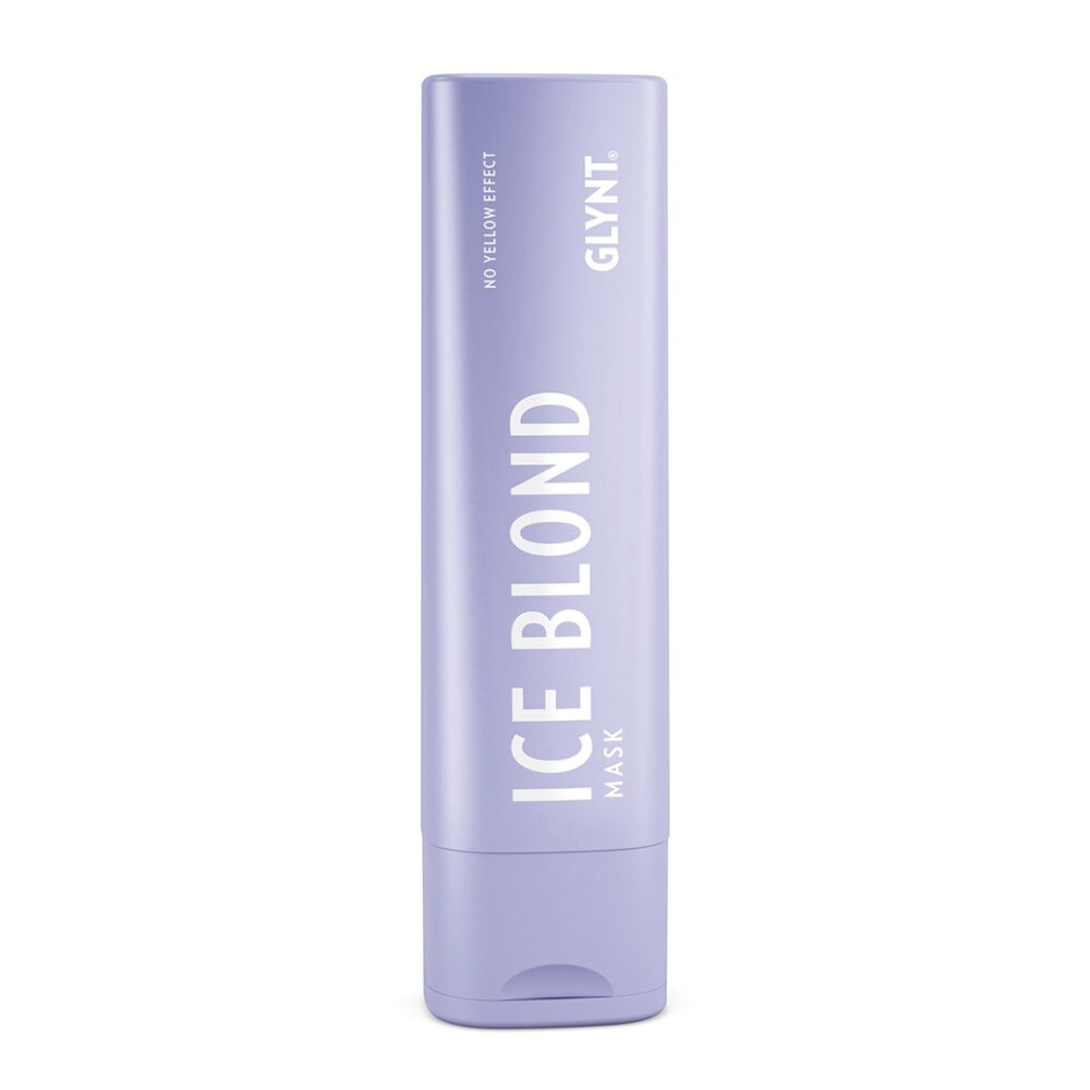 Glynt Ice Blond Mask 200 ml ist eine Intensivpflege für blondes, weißes oder graues Haar und bringt kühles Blond wieder zum Strahlen.